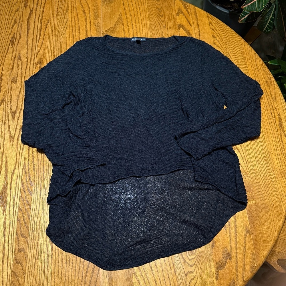 Eileen Fisher Hemp Blend Sweater Size Medium